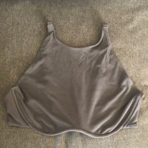 Skims Gunmetal Gray Underwire Tank Bra
